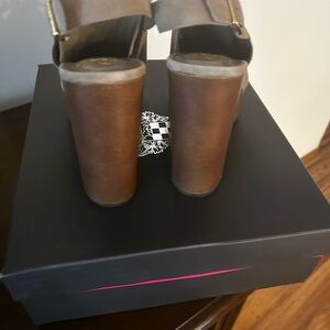 Brown Leather Women's Heels